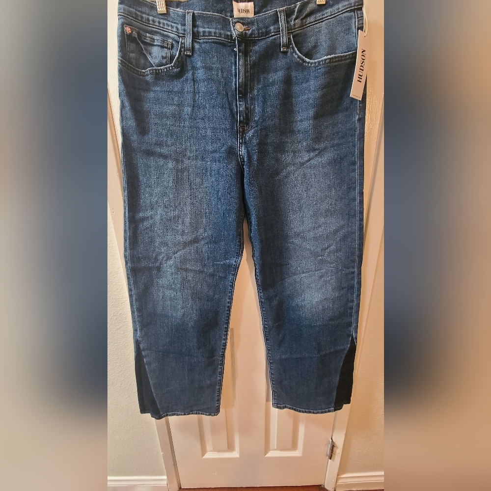 Women  Blue Denim Jeans Rosalie High Rise Wide Leg